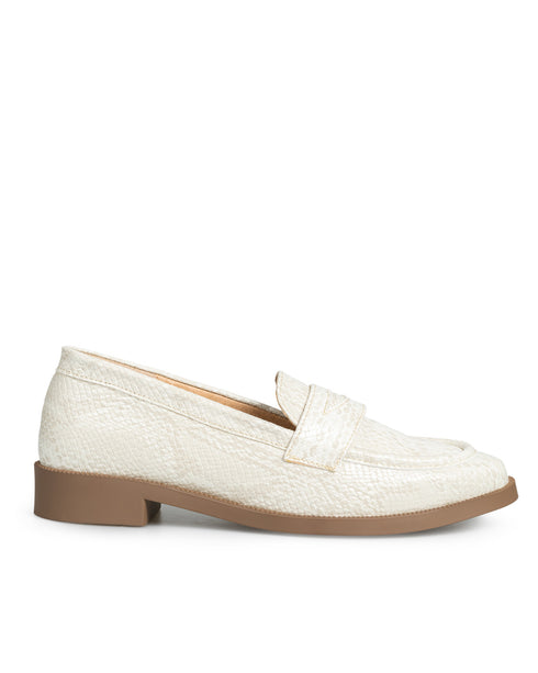 Mocasín Latte Snake ALONDRA
